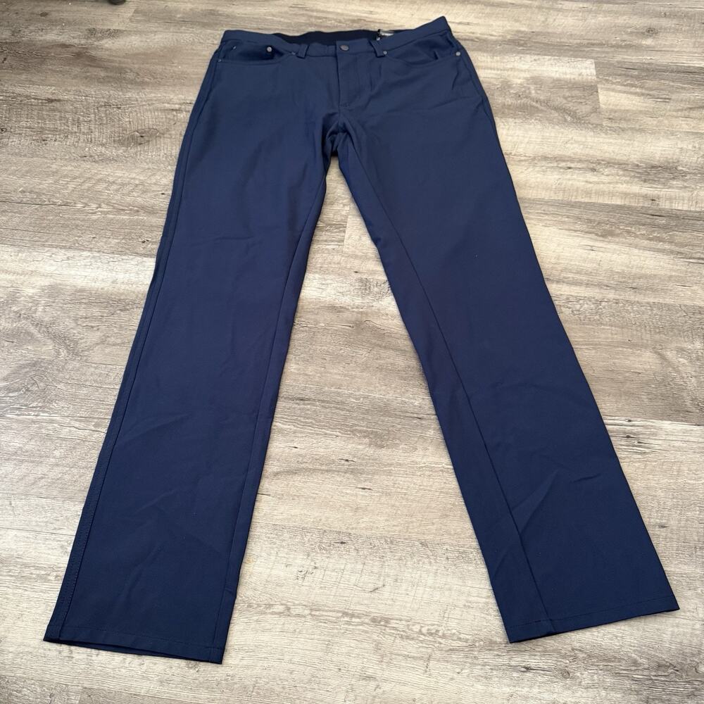 Greg Norman Ultimate ML75 Luxury 5-Pocket Golf Pant Mens 32x32 Blue 1572724